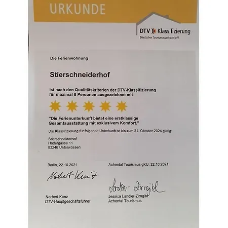 Дом отдыха Stierschneiderhof Унтервёссен
